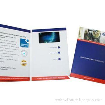 Full colors LED Video Brochure Card , graduations / birthda